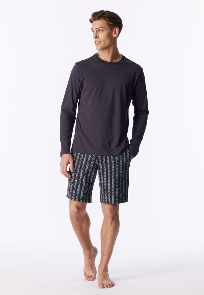 Shirt met lange mouwen, grafiet - Mix+ Relax 54
