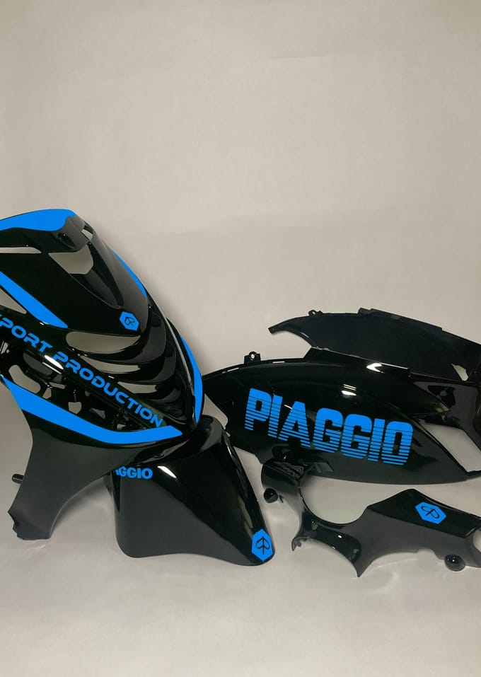Piaggio Zip Stickerset - Piaggio - Licht Blauw