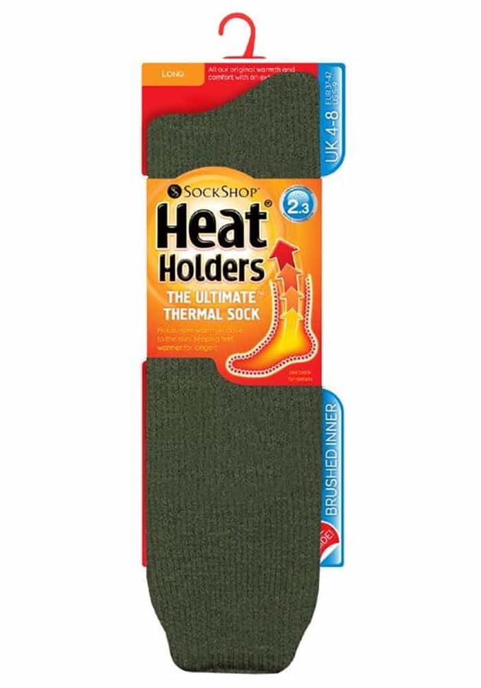 Heat Holders Dames Extra Lange Thermosokken 4-8 - Khaki