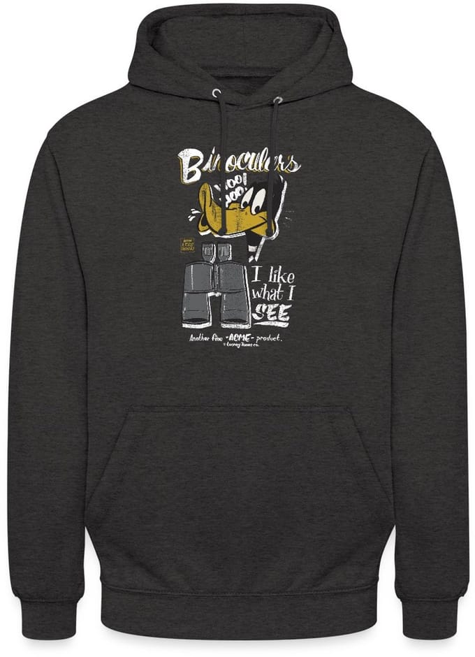 Looney Tunes Daffy Duck Binoculars Hoodie Unisex