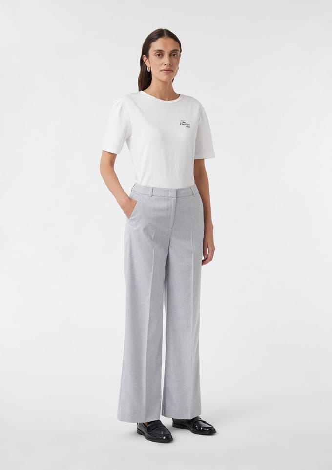 Comma  Pants Light Grey Taglia: 40 | Pantaloni da completo Outlet | Donna | Grigio