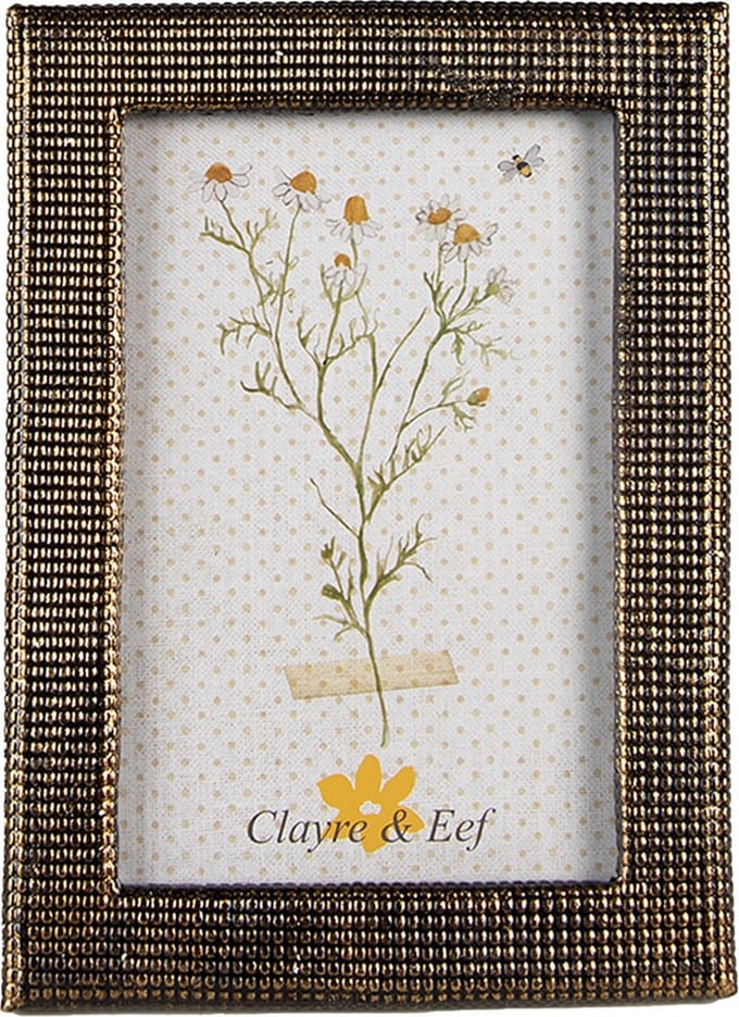 Clayre & Eef Fotolijst 10x15 cm Goudkleurig Polyresin