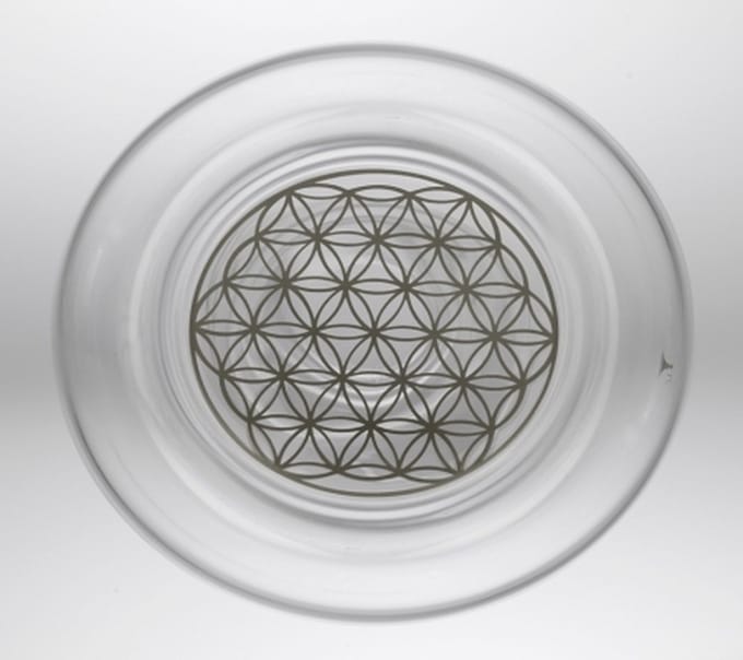 Drinkglas Mythos met Bloem des Levens Platina