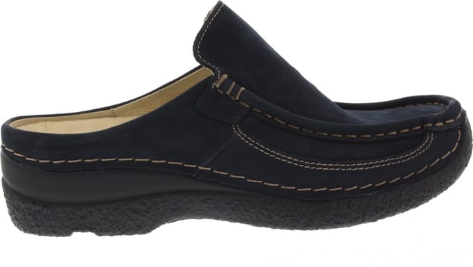 Dames Slippers Wolky 0620211 Roll Slide Blue Donkerblauw - Maat 39