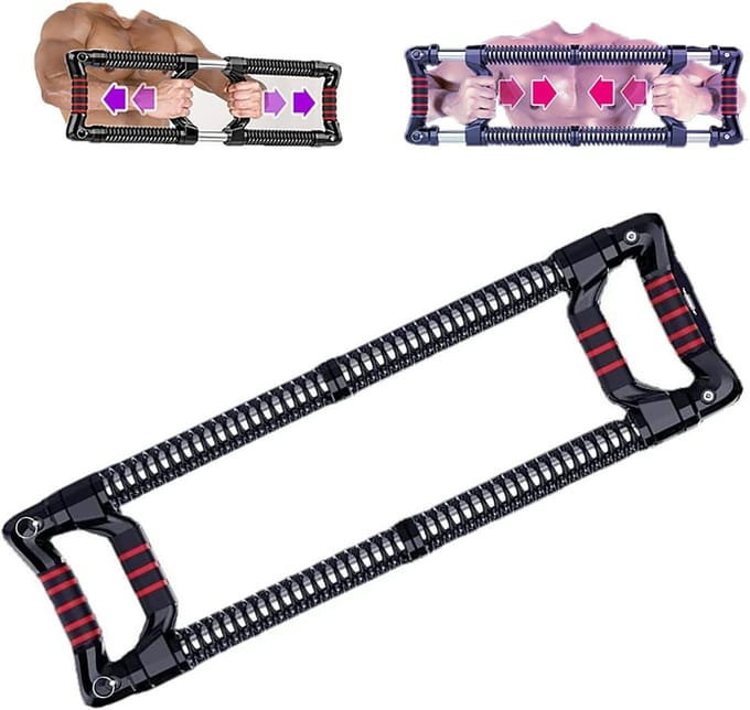 Borsttrainer - Borstspier trainer - Thuis trainen - Lineaire veer - 81 cm - Zwart