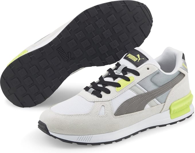 PUMA Graviton Pro Unisex Sneakers - White/Steel Gray/Quarry/Limepunch - Maat 42.5