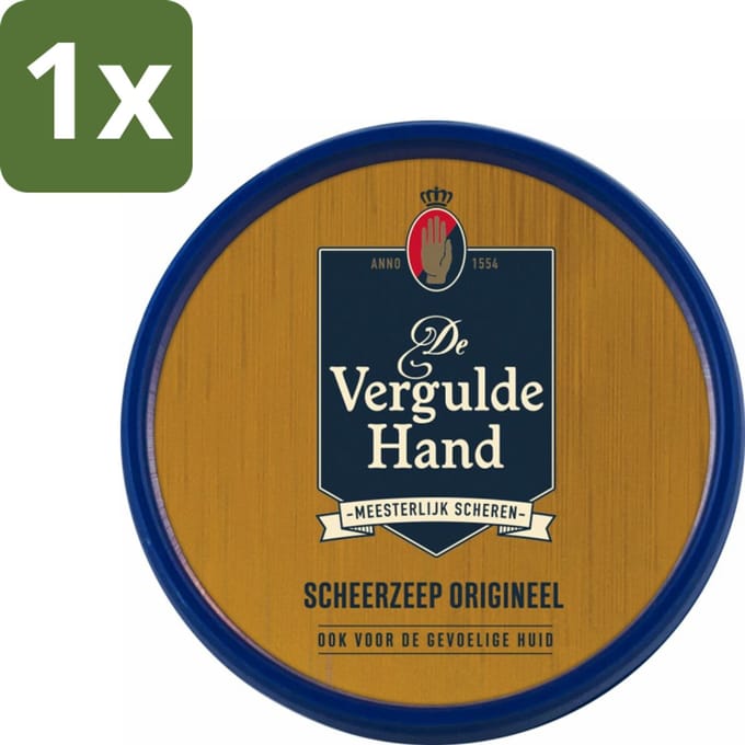 Vergulde Hand Scheerzeeptablet 75 gr - 1 stuk