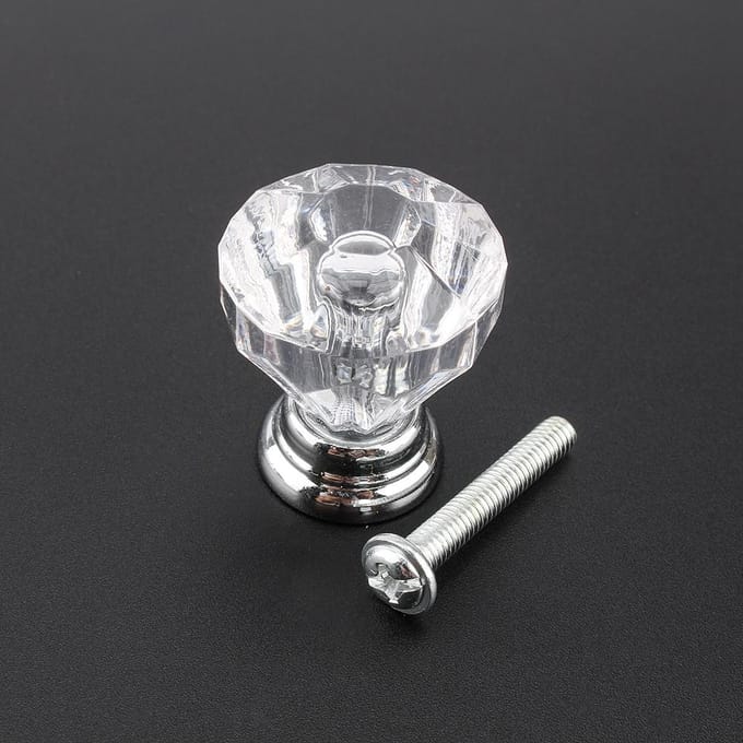 12 Diamant Kristalglas Kastknop Kast Lade Trekhandvat