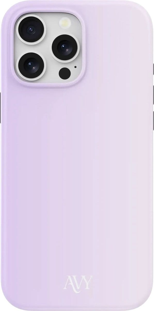 AVY Hoesje geschikt voor Apple iPhone 13 Pro Max | Lavender Glow | Paars | Hard Shell Back Cover | Compatibel met MagSafe & Qi2