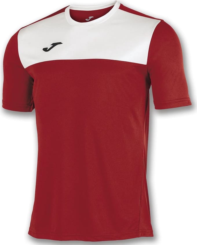 Joma Winner Shirt Korte Mouw Kinderen - Rood / Wit | Maat: 128-140