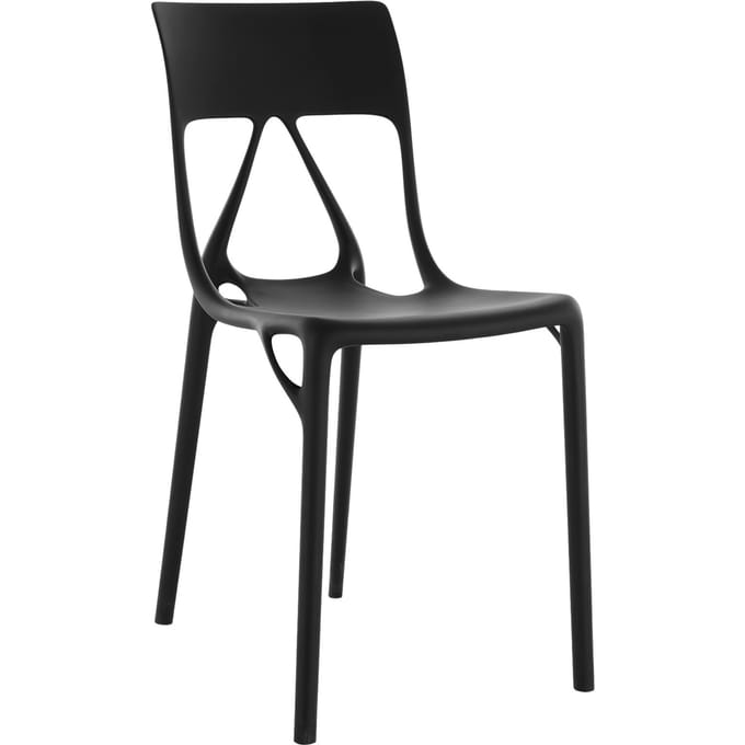 Kartell A.I. Lite stoel - 4A Black/Anthracite