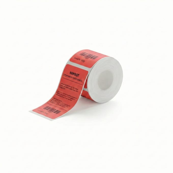 Niimbot Labels - Etiketten voor B1/B21- 28x70mm - 105 vellen - Rood