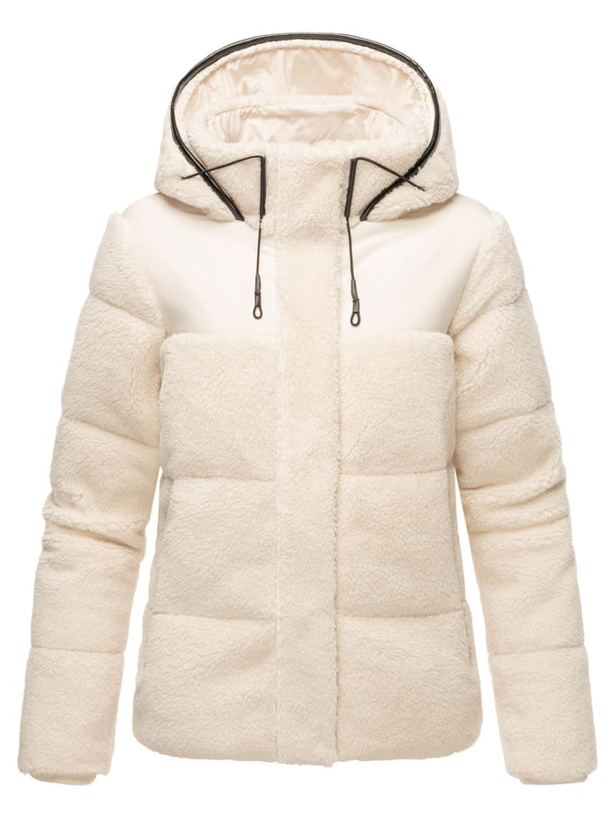 Marikoo dames teddy puffer jas met capuchon – model Kaguraa