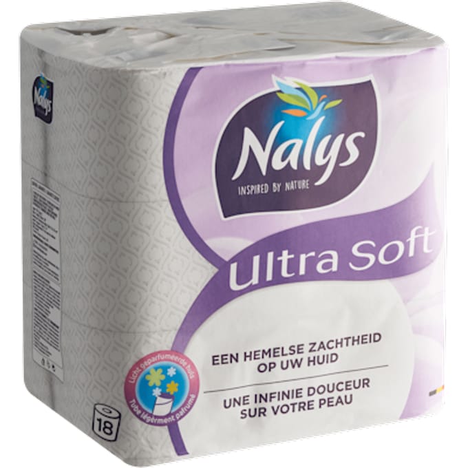 Nalys Ultra Soft Toiletpapier 2-laags 18 stuks