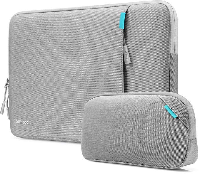 Tomtoc laptophoes 14 inch met accessoiretas, waterafstotend