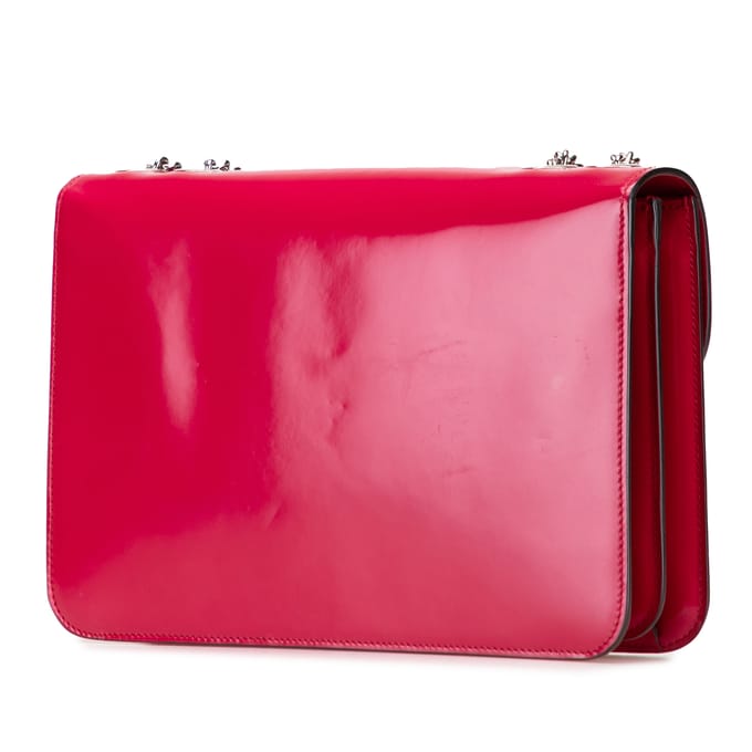 Tweedehands Medium Patent Dollar Verweven G Crossbody