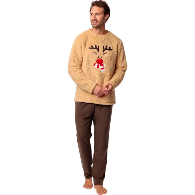 Pyjama-sets Admas Pyjama broek trui Reindeer