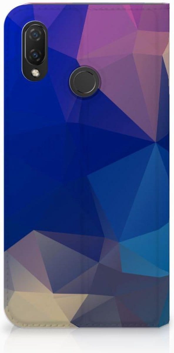 Huawei P Smart Plus Stand Case Polygon Dark