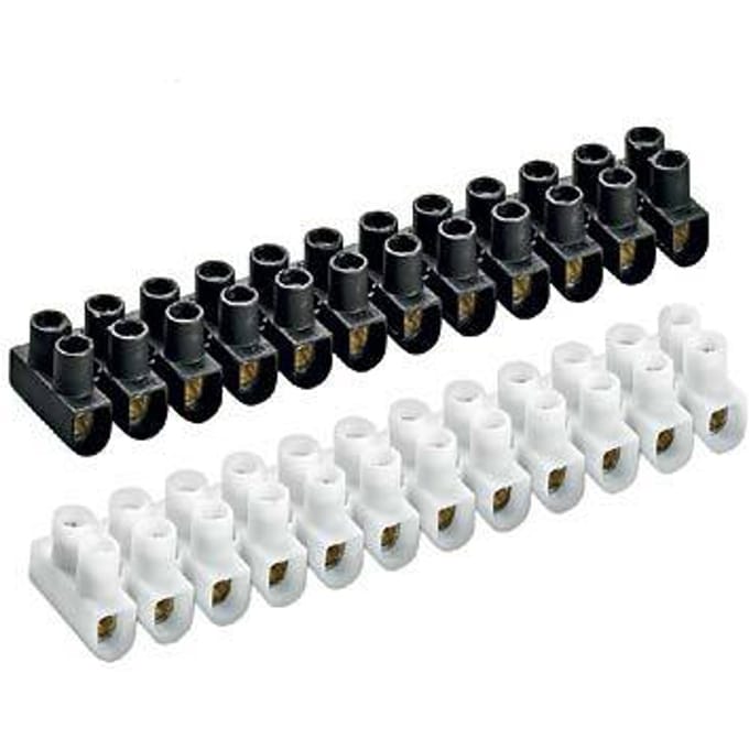 ELTE Zwarte Aansluitstrip 12p 1,0-4mm2 Set van 10 - 88166865