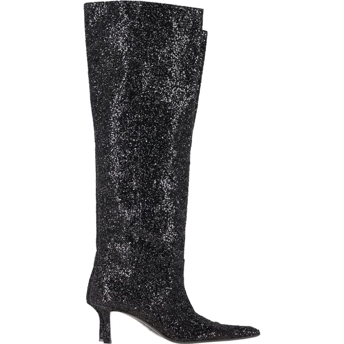 Alexander Wang Viola Slouch Knielange Laarzen in Zwart Glitter