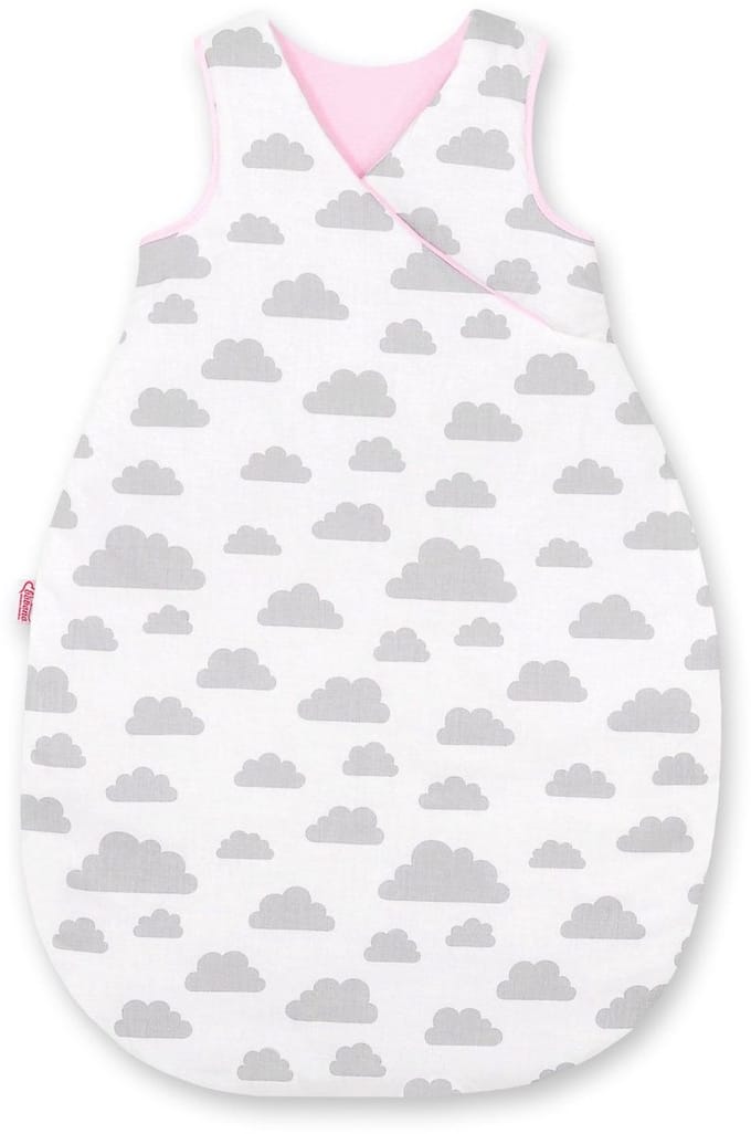 Slaapzak «Duende» | M 3-12 mnd | Grijze wolken / roze
