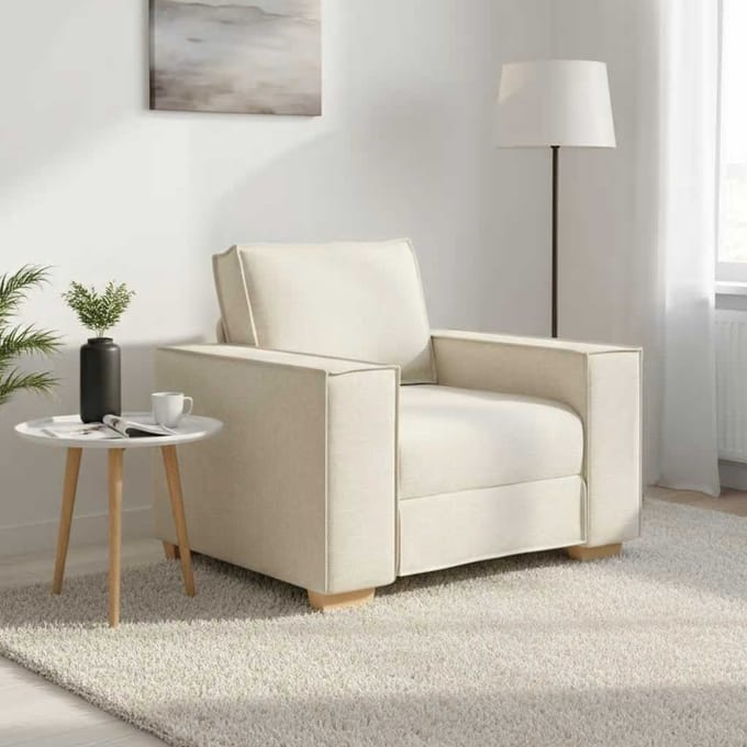 vidaXL - Sofa - Stoel - Linnen - 100x78x84 - cm