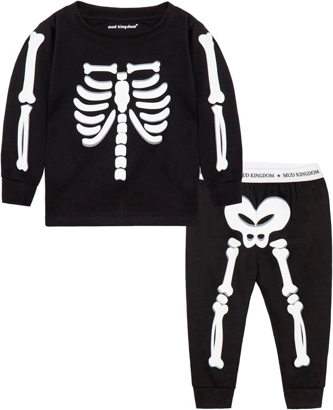 Lichtgevend Skelet Pyjama Set Jongens - Halloween Kinderkleding Lange Mouwen