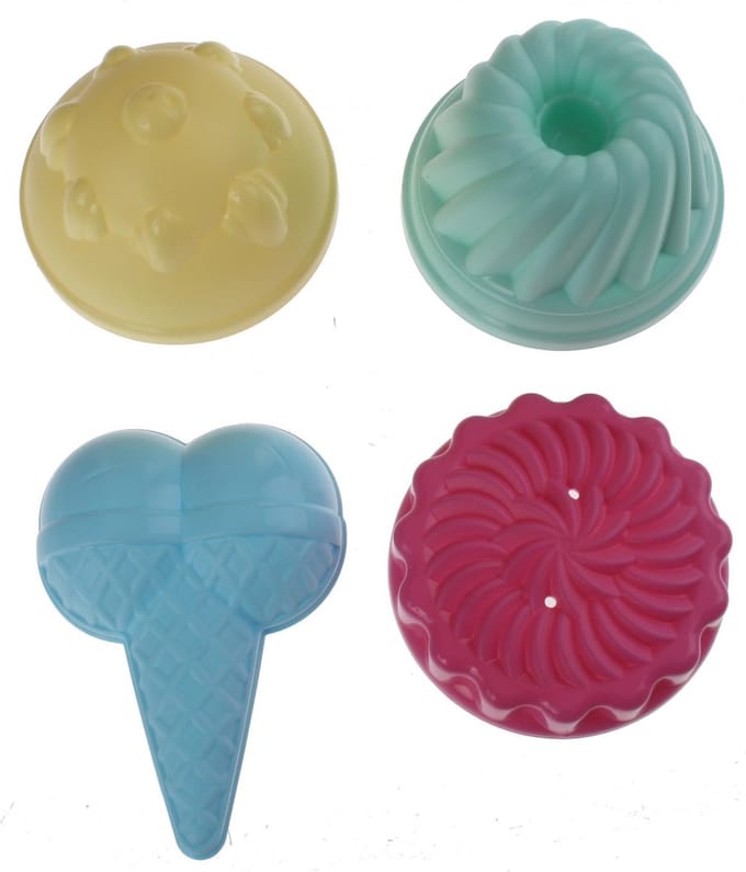 Ecoiffier IJs en Cupcakes Zandvormen - 4st.