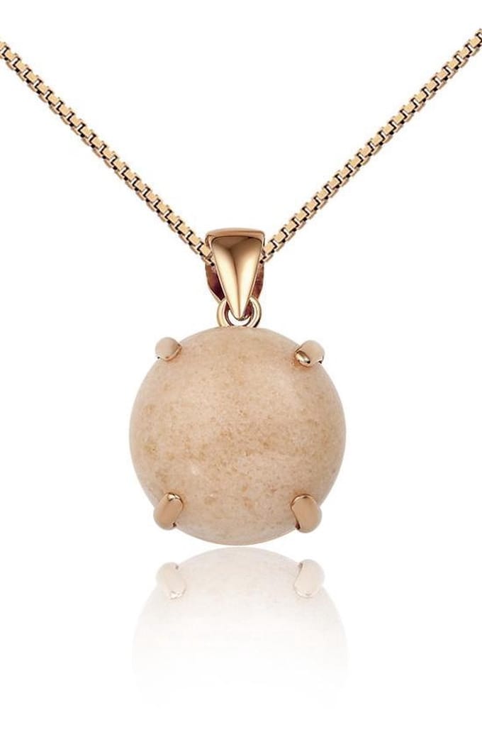 Montebello Ketting Sirolo - 316L Staal - Avanturijn - 18mm - 60cm