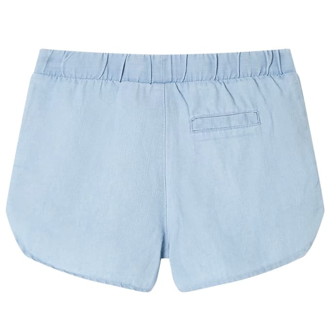 vidaXL Kindershorts 128 zachtdenimblauw
