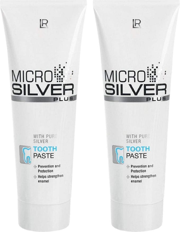 Frisse adem met Mirco silver tandpasta - antibacteriële werking -2x 75ml