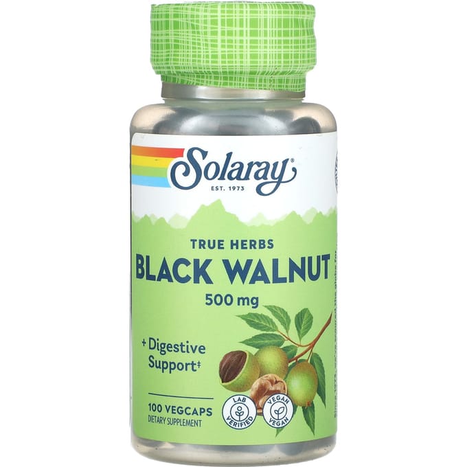 True Herbs, Zwarte Walnoot, 500 mg, 100 Veggie Capsules