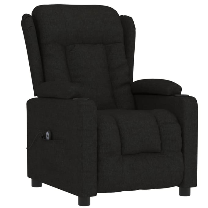 vidaXL - Fauteuil - verstelbaar - elektrisch - stof - zwart