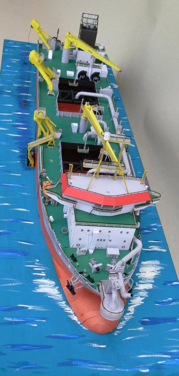 Modelbouw Gateway cq Willem van Oranje Sleephopperzuiger - Schaal 1:250