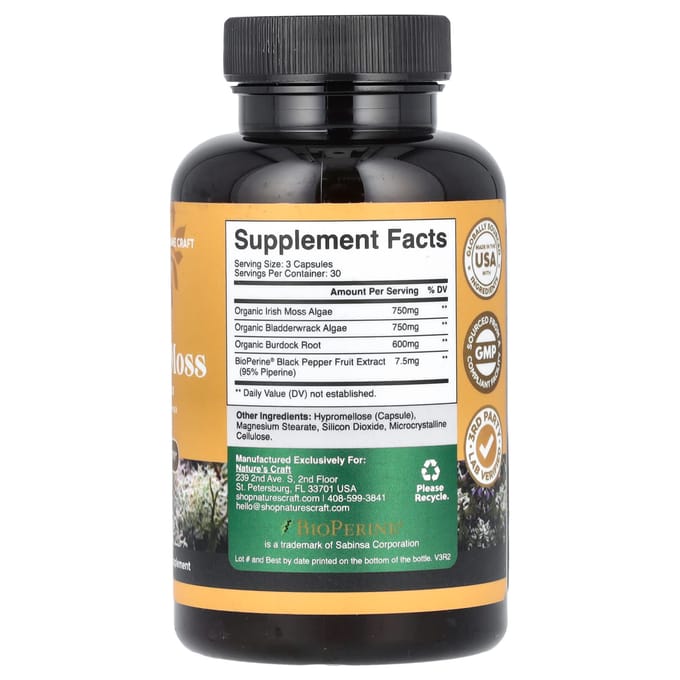 Nature'S Craft, Iers Zeewier, 90 Capsules