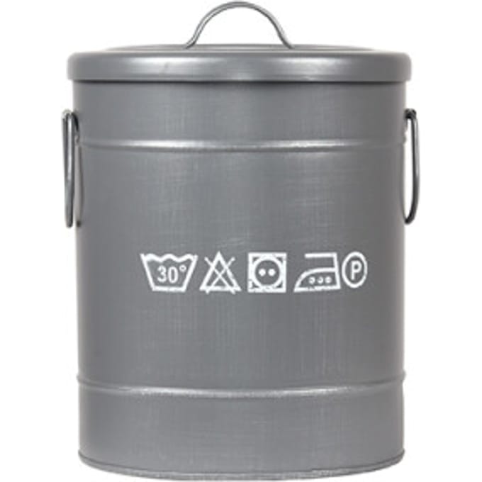 LABEL51 - Opbergdoos Wasmand - Grijs - 26x26x33cm