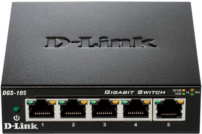 Gigabit Netwerk Switch met 5 Poorten - 10/100/1000 Mbps