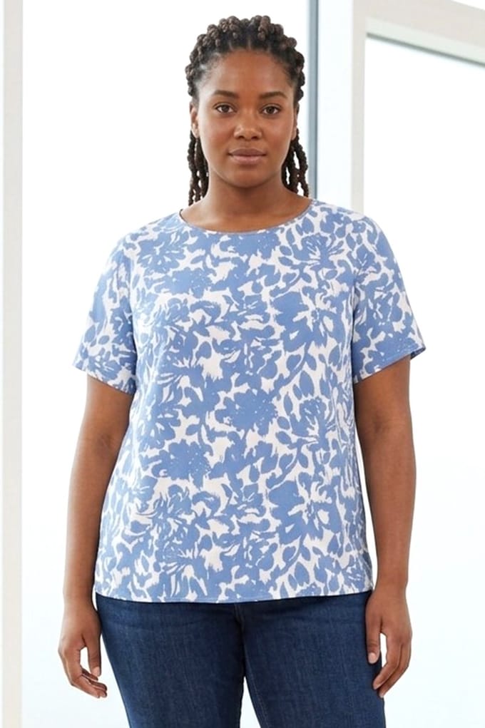 ONLY CARMAKOMA - CARVICO LIFE S/S TOP VIS WVN - Meisjes - Blouses