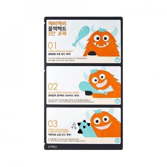 [PROMOTIE]A'PIEU - Goblin Blackhead 3 Step Nose Pack - 1stuk