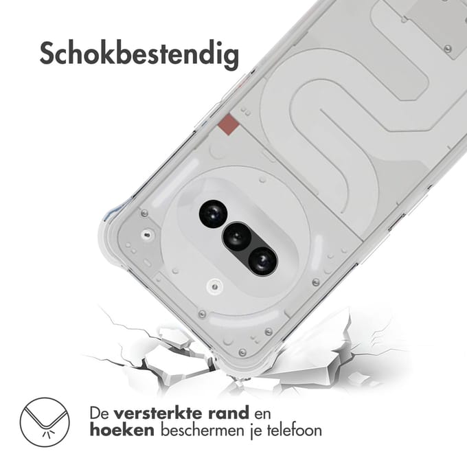 imoshion Hoesje - Geschikt voor Nothing Phone (3a) - Shockproof Case - Transparant