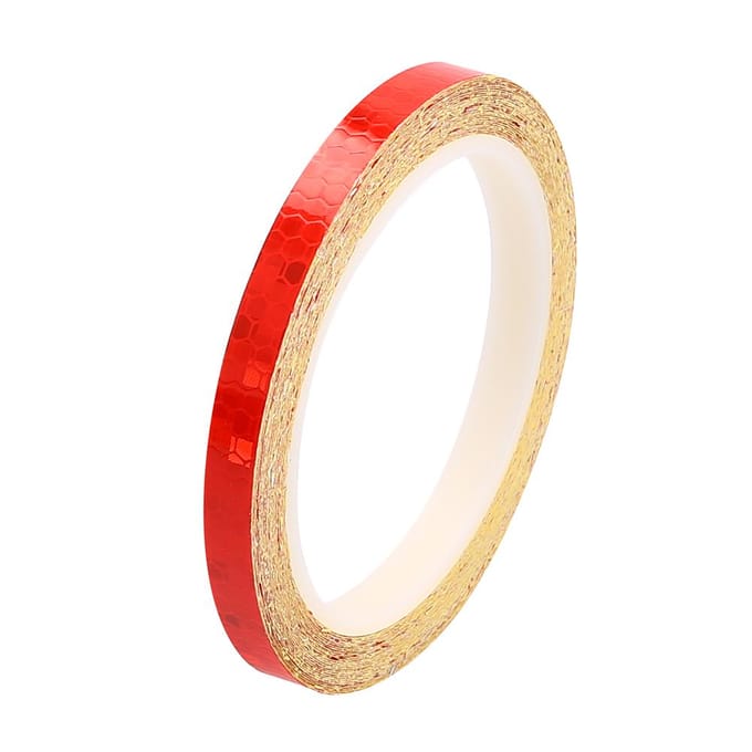 2 Rollen Fietsen Fietsen Reflecterende Stickers Veiligheid Wieldecal Streep Tape (Rood) yellow