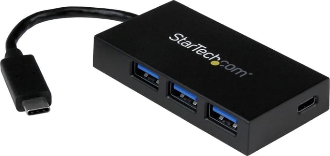 4-poorts USB 3.0 hub - USB-C naar 1x USB-C en 3x USB-A