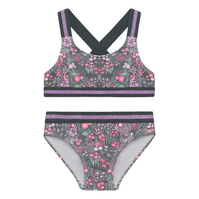 Color Kids Contrast Straps Bikini Meisjes