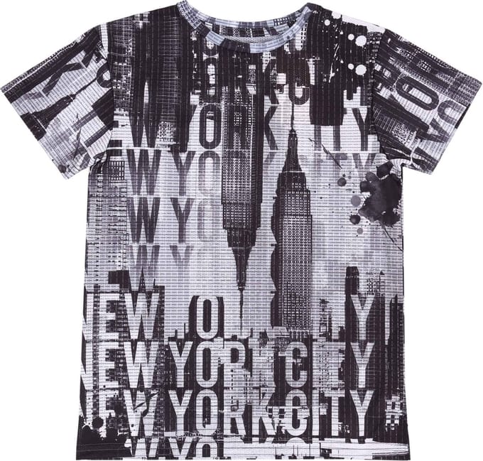 Zwart-grijs T-shirt New York