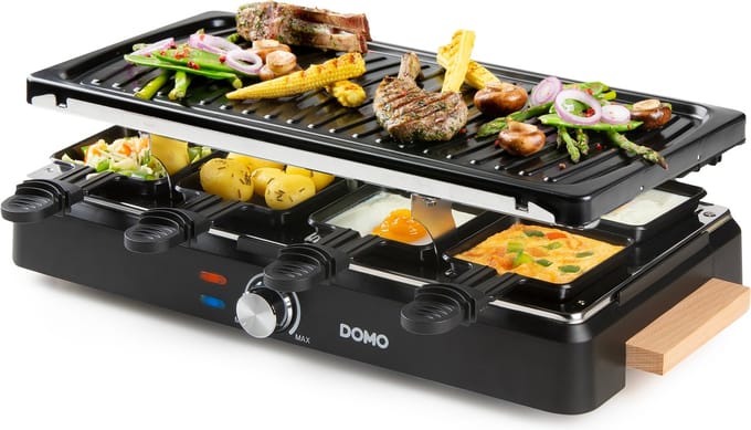DOMO DO9261G - Raclette-grill hout 1400W