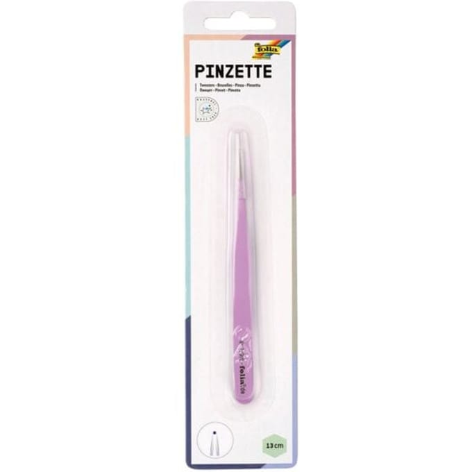 Pinzette Folia 135mm rosa