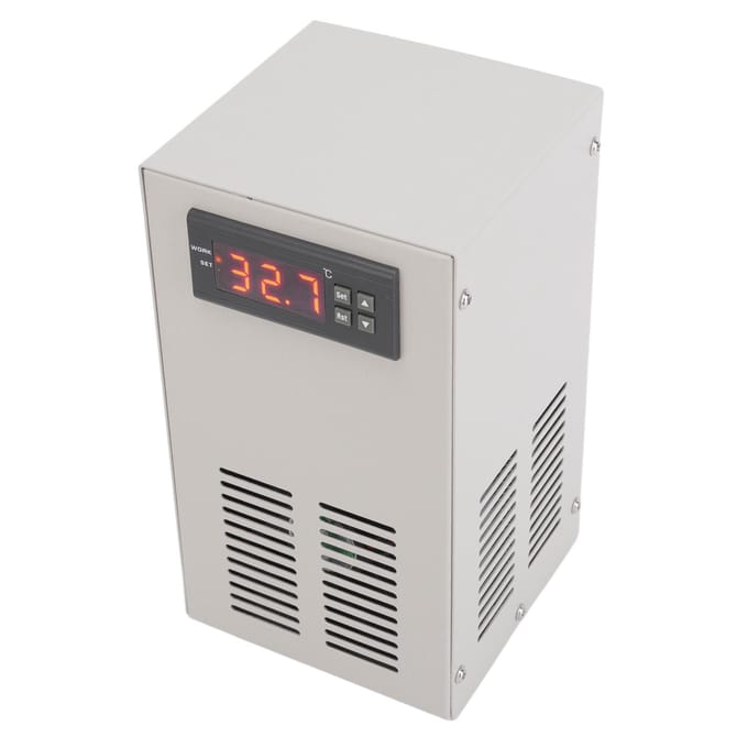 Aquarium Koeler Stil Constante Temperatuur Koeling Verwarming Vistentank Waterkoeler voor 20L Tank 70W white