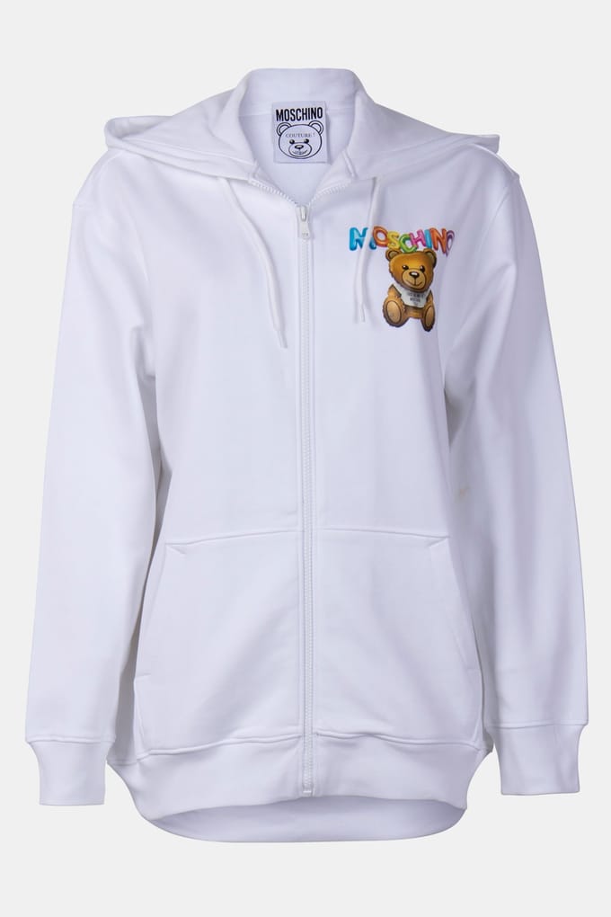 Moschino Sweatshirt White Taglia: 38 | Felpe con cappuccio Outlet | Donna | Bianco