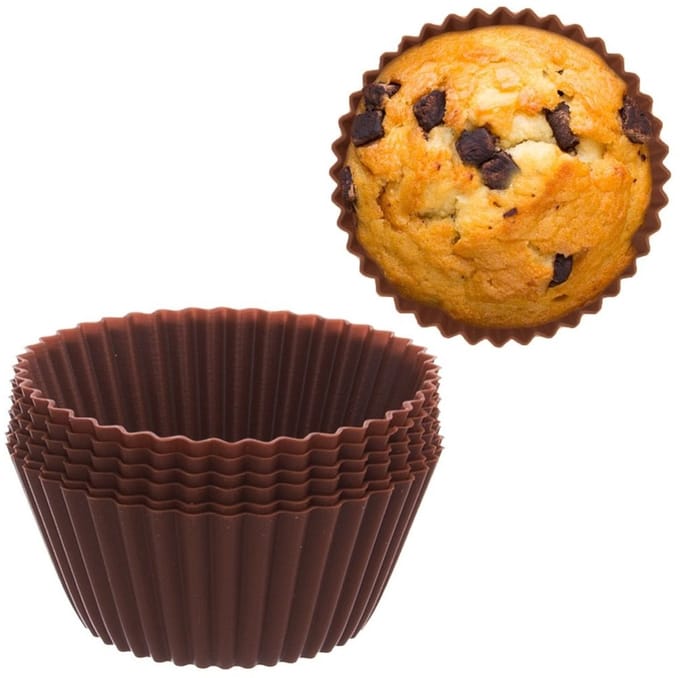 Orion - Muffinvormpjes - Silicoon - 5,5 cm - Bruin