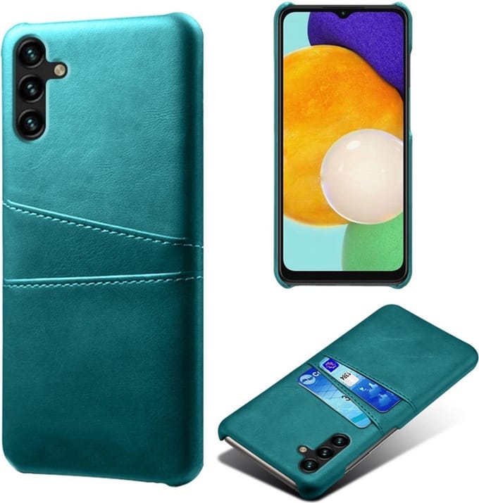 Backcover met Opbergvakjes + PMMA Screenprotector voor Galaxy A34 5G _ Groen